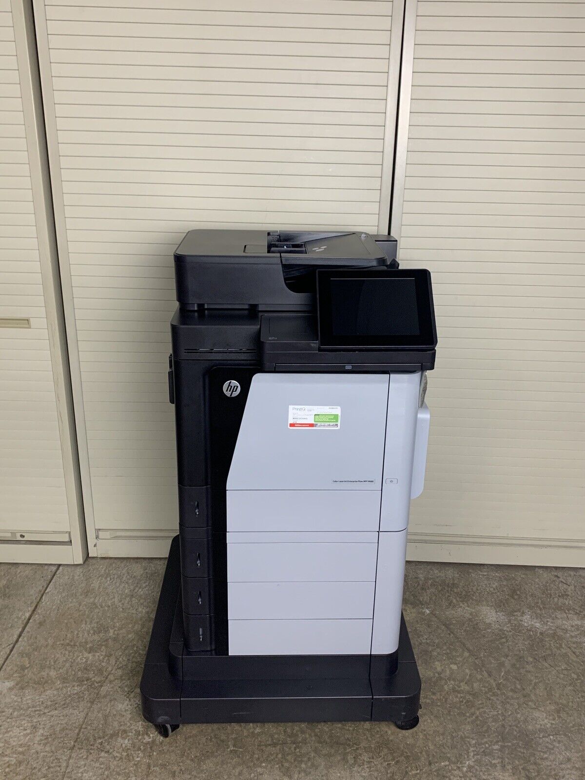 HP LaserJet Enterprise Flow MFP M680 Color Printer CZ250A Tested Bad Clip In Top