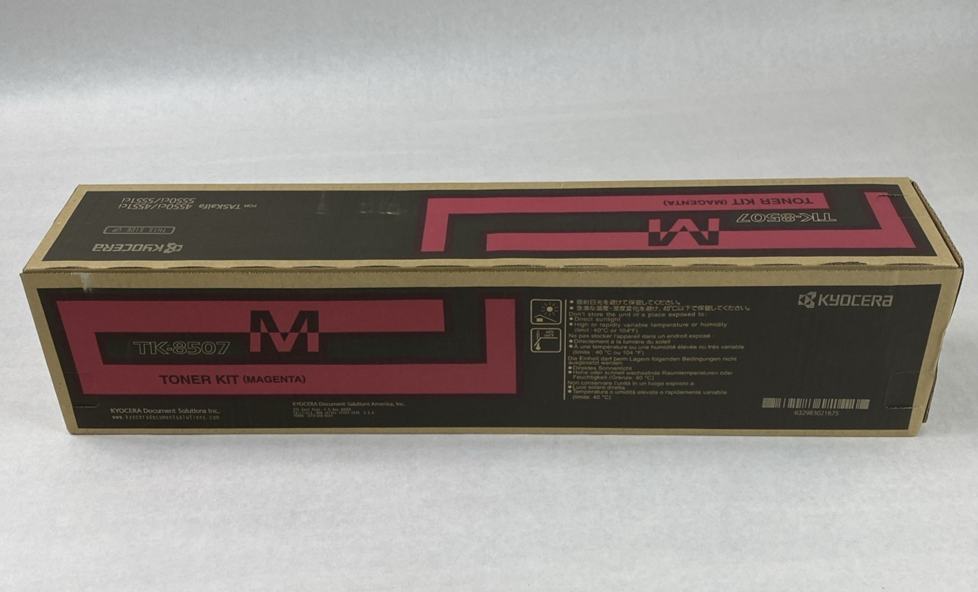 Kyocera TK-8507M Magenta Toner Cartridge OEM Sealed