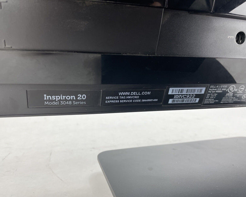 Dell Inspiron 20 Model 3040 AIO Intel Pentium G3260T 2.9GHz 4GB RAM No HDD/OS