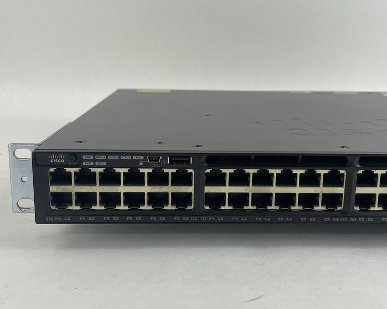 Cisco WS-C3650-48PS-S V04 Tested & Reset 1X PSU