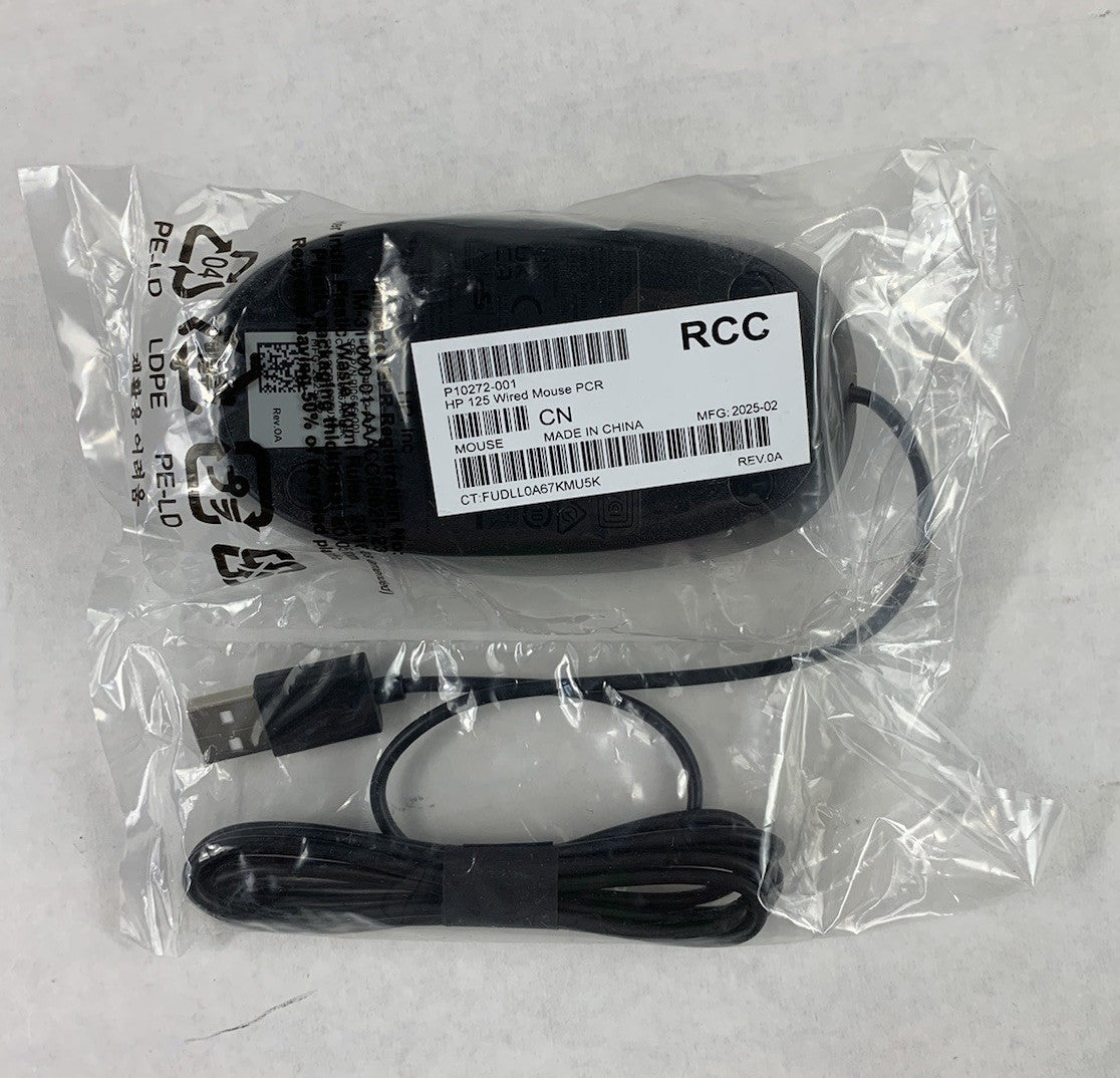 HP P10272-001 125 Wired Mouse PCR (Lot of 5)