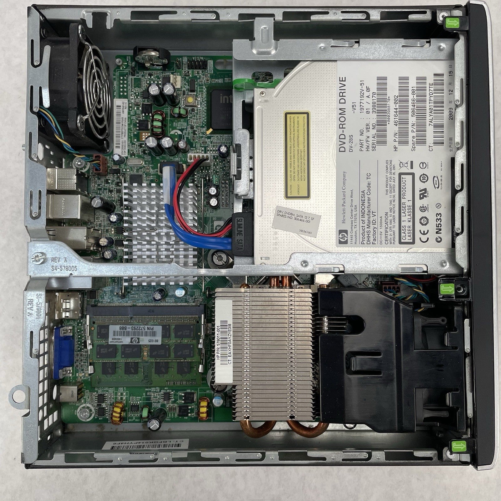 HP Compaq 8000 Elite Micro Core 2 Duo E8400 3.00 GHz 4 GB RAM No HDD/OS10