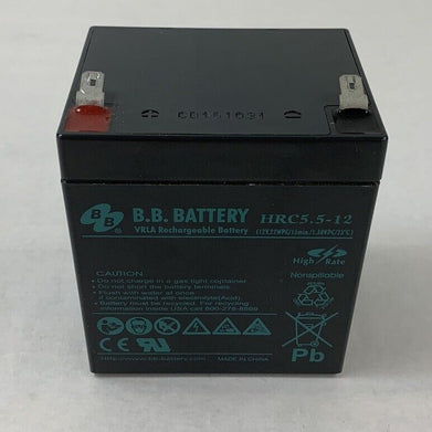 B.B. Battery HRC5.5-12 VRLA Rechargeable Battery