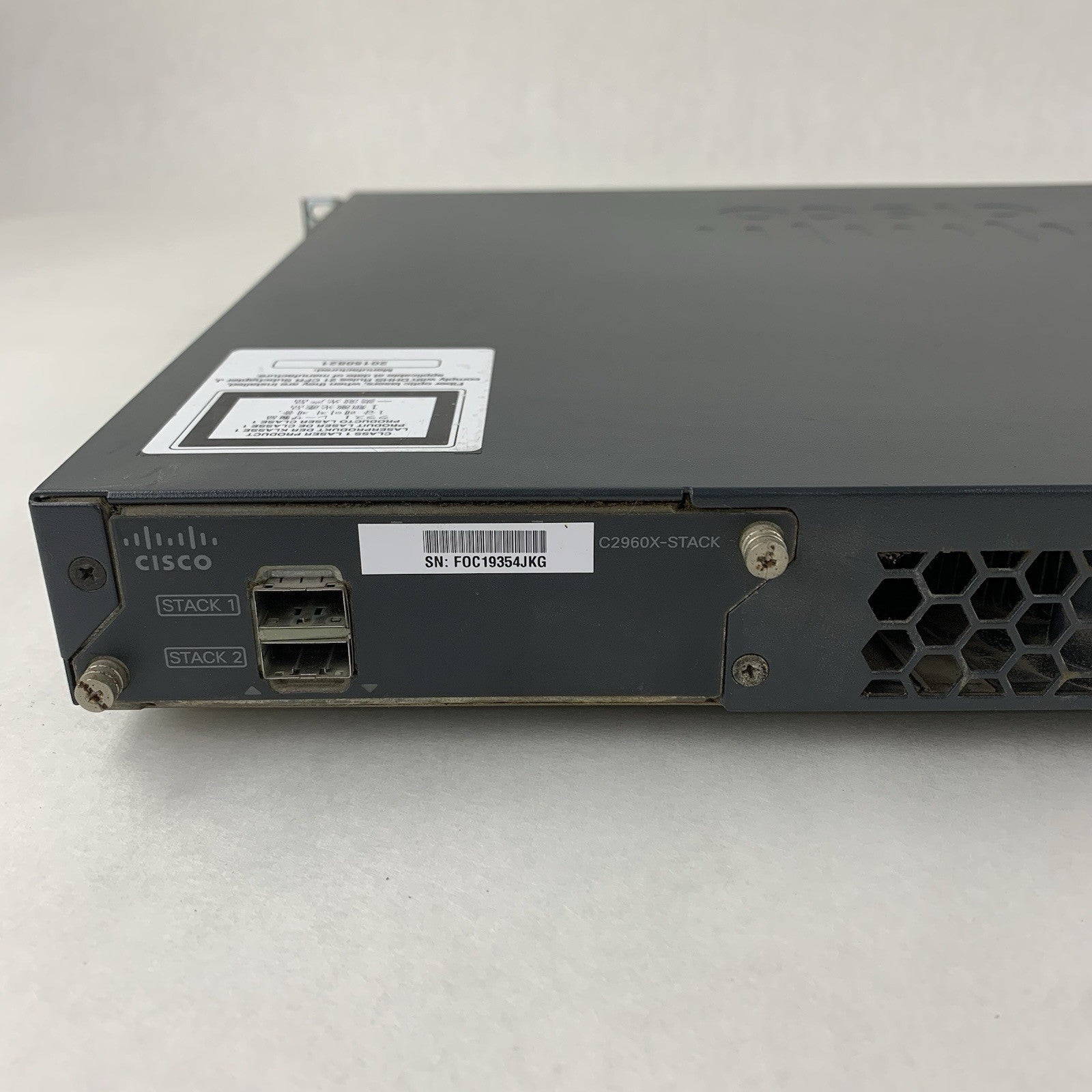 Cisco Catalyst WS-C2960X-24PD-L GigE PoE Switch w/ Stack Card Tested Reset6