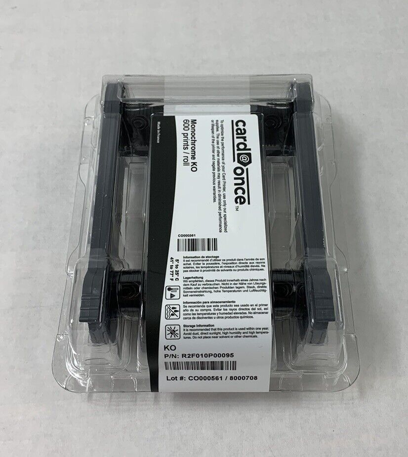 Card@Once R2F010P00095 Monochrome KO 600 Prints / Roll Ribbon Cartridge
