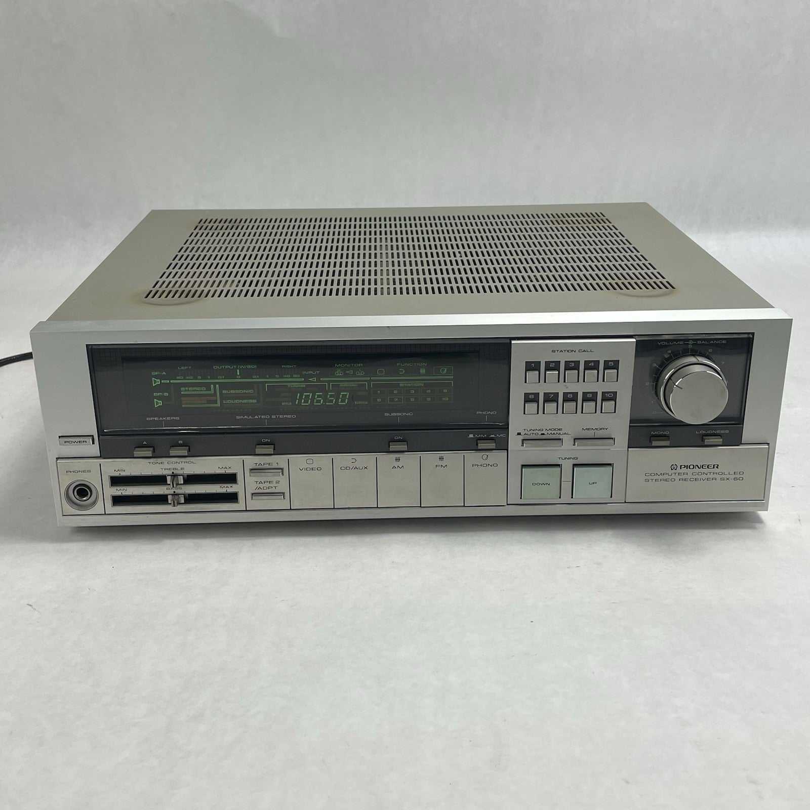 Pioneer SX-60 AV Receiver Amplifier  Tested2