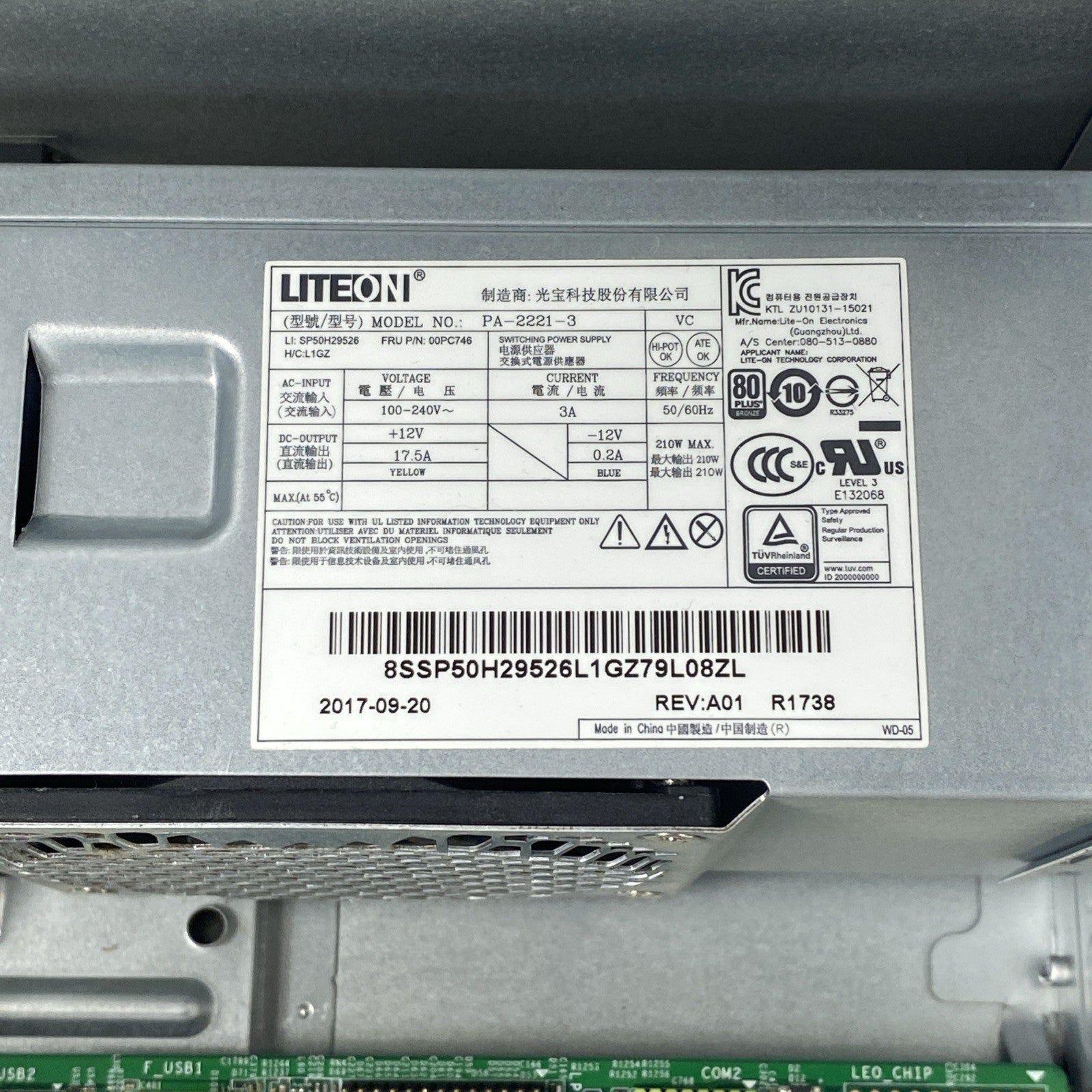 Lenovo ThinkCentre M710t MT Intel Core i7-7700 3.60 GHz 16 GB RAM No HDD No OS