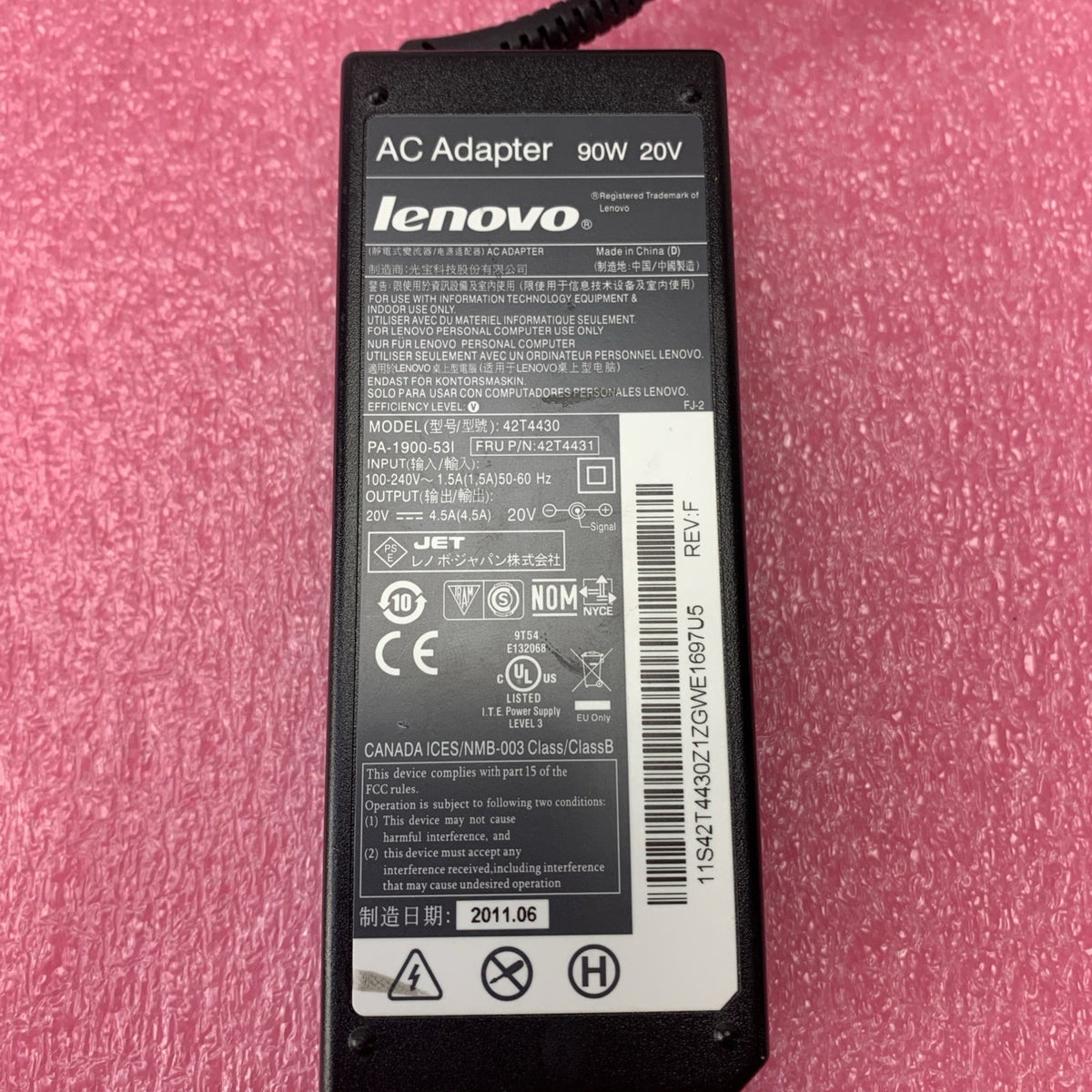 Lenovo 42T4430 90W 20V 4.5A 7.9MM Barrel Charger AC Adapter - Lot of 41