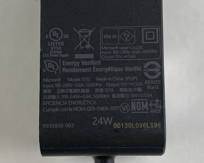 Microsoft 1735 24W AC Adapter Lot of 4