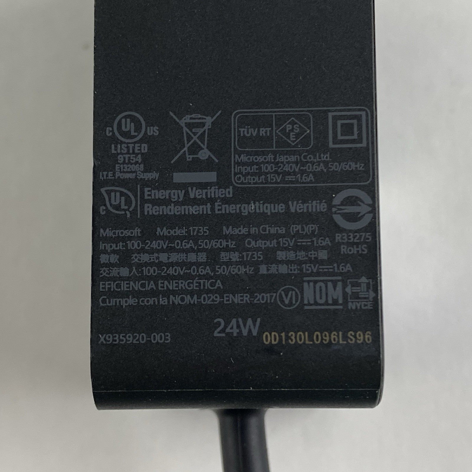 Microsoft 1735 24W AC Adapter Lot of 46