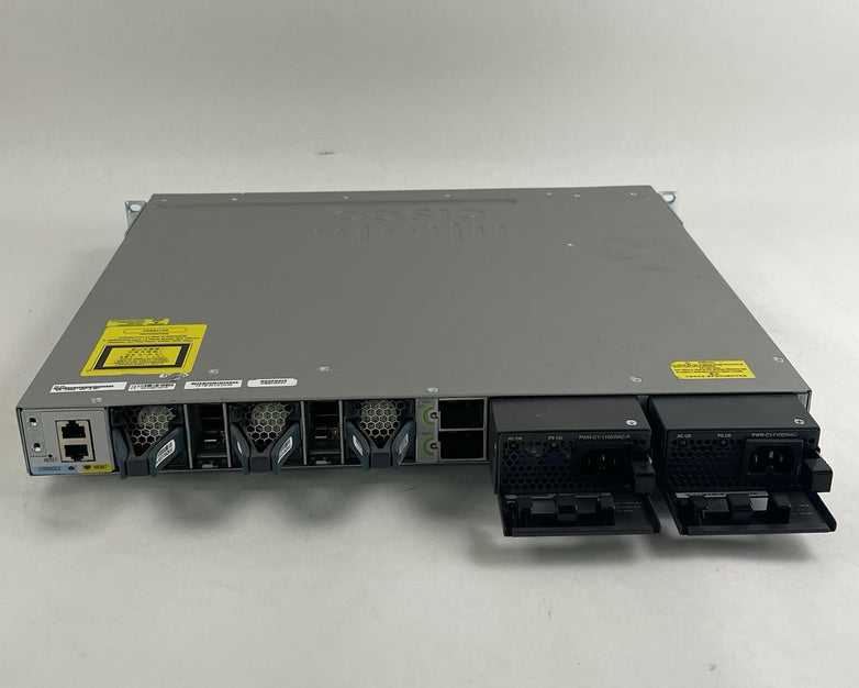 Cisco WS-C3850-48U-S V07 48-Port UPoE Switch  2x 1100W PSU Tested & Reset