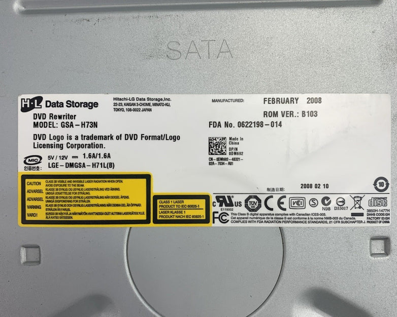 HL Data Storage GSA-H73N DVD Rewriter