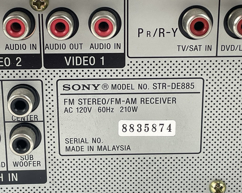 Sony STR-DE885 Stereo Receiver  5.1 Channel 100 Watt Receiver