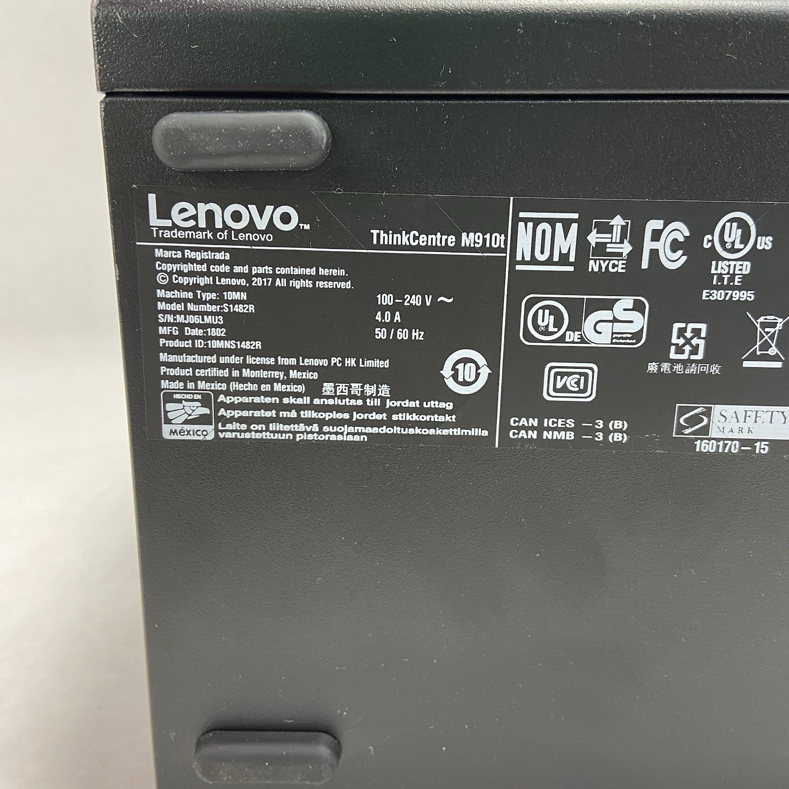 Lenovo ThinkCentre M910T MT Intel Core i5-6500 3.2GHz 8GB RAM No HDD No OS8