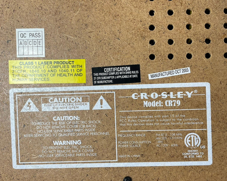 Crosley Cr79 Turntable Tested