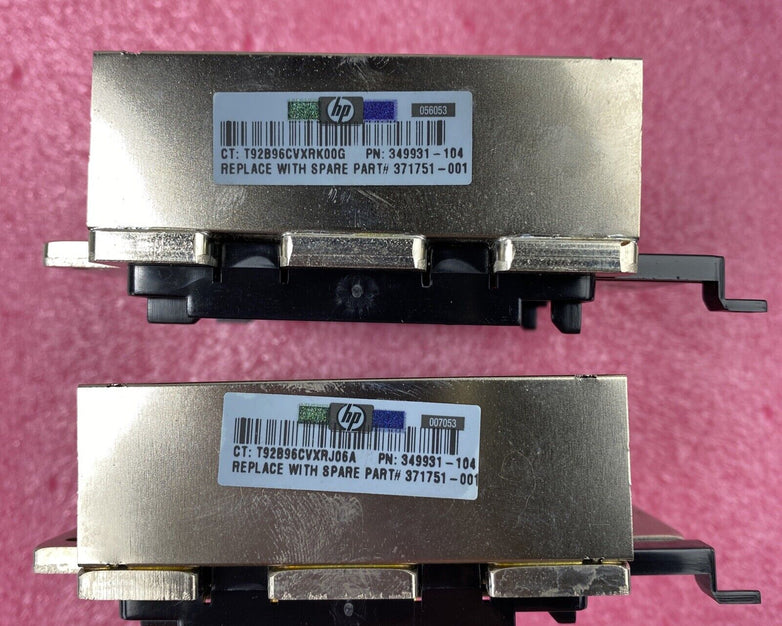 Intel SL7PE Xeon 3GHz/2m + HP Proliant DL360 G4 Heatsink 349931-104 (Lot of 2)