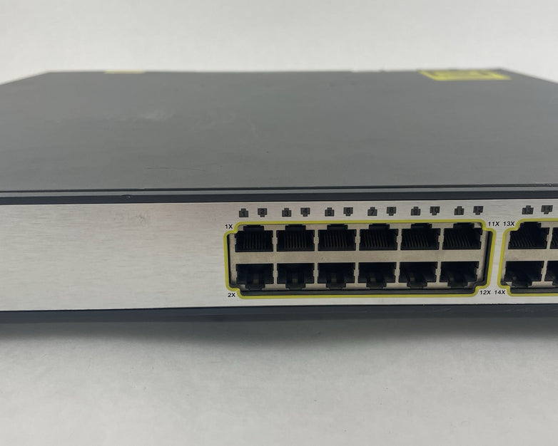 Cisco Catalyst WS-C3750E-24TD-S V02 24-Port Network Ethernet Switch - Tested
