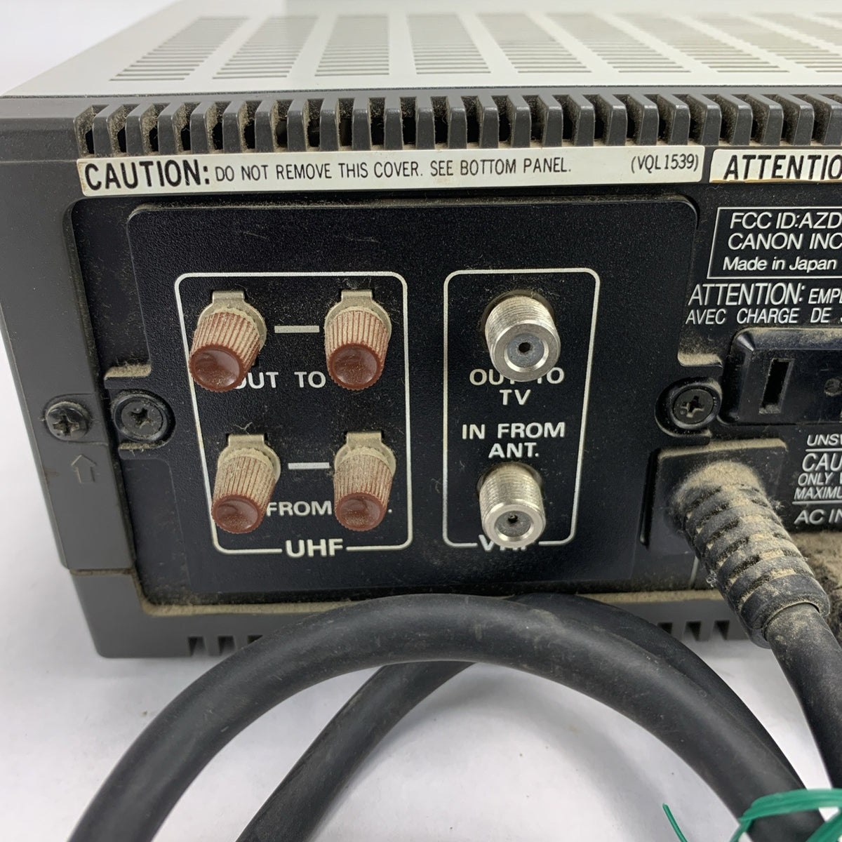 Vintage Canon VT-10A 120V 60Hz 43W Tuner Timer Unit VT-10 6