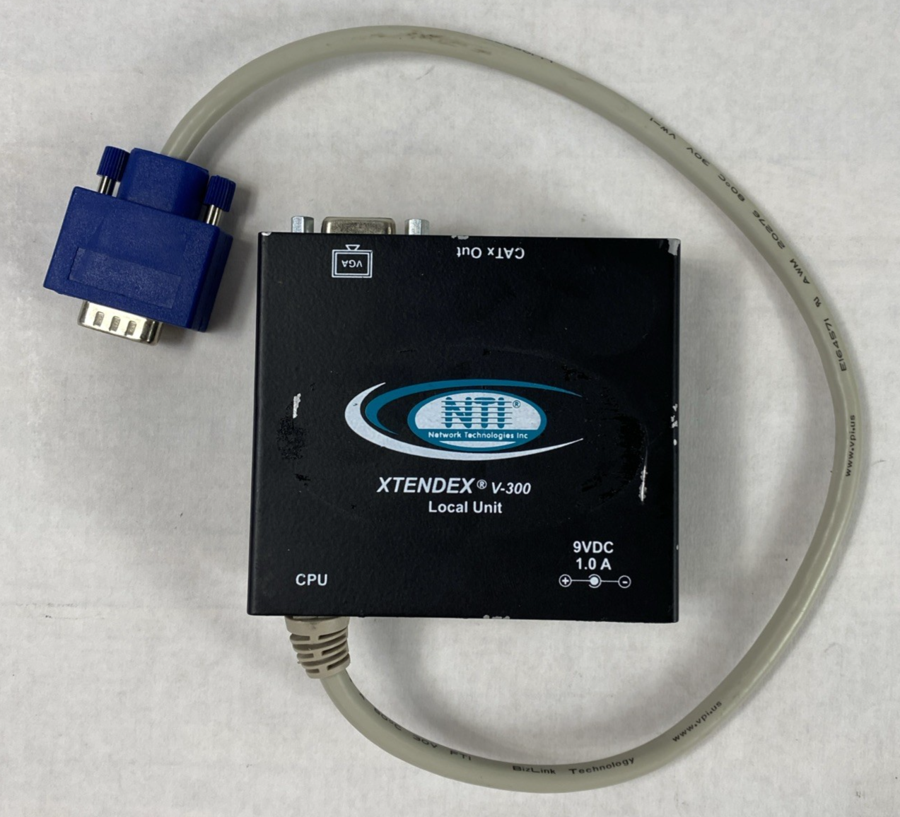 NTI Xtendex V-300 CAT5 VGA Video Extender Local Unit No Power Supply