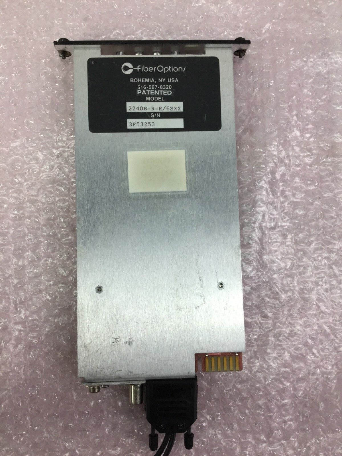 Fiber Options Fiber Optic RX  LEVEL/LOSS  2240B-R-R/6SXX   Untested