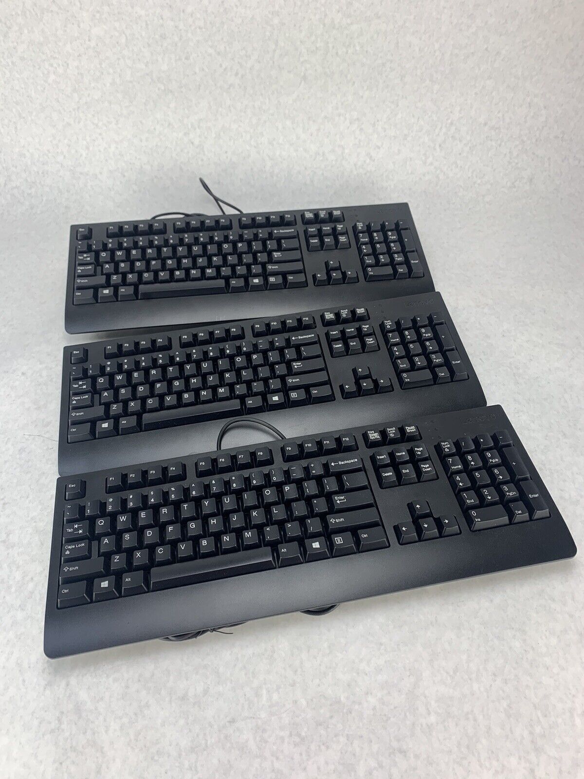 Lot 3 Lenovo USB Keyboard Model: KU-1619