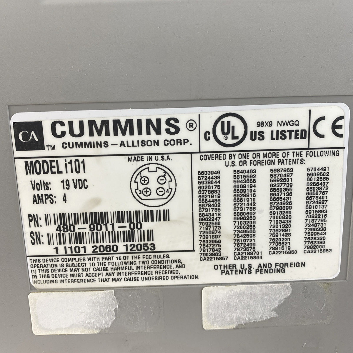 Cummins i101 JetScan IFX Money Counter Tested - No Power Supply11