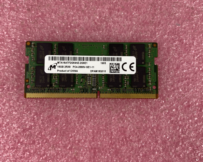 Micron MTA16ATF2G64HZ 16GB 2Rx8 PC4-2666V-SE1-11 Laptop Memory Ram