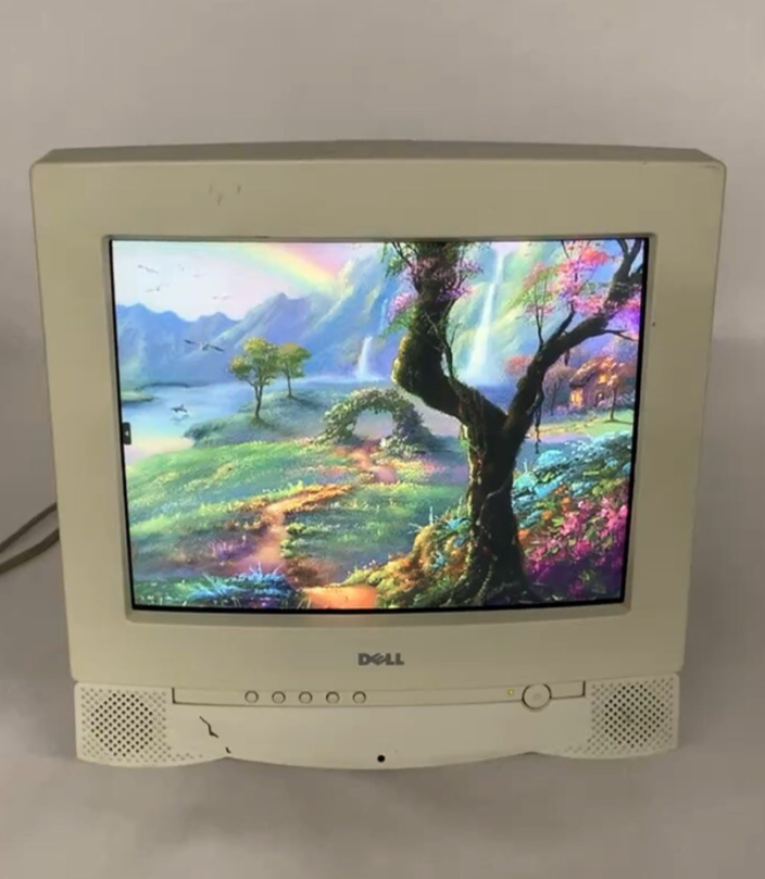Dell M770mm 17" 1280x1024 CRT VGA Color Computer Monitor Retro Gaming Grade B