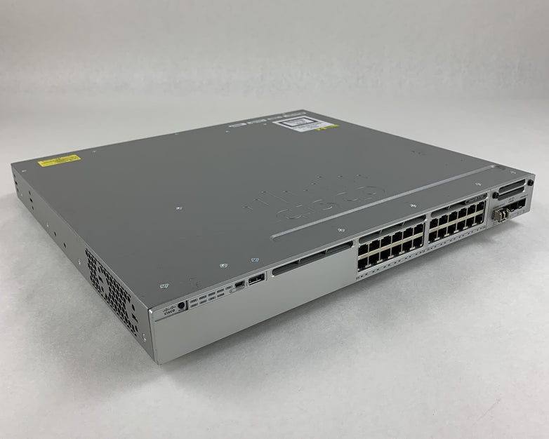 Cisco Catalyst WS-C3850-24P-S V08 24-Port Gigabit Ethernet PoE Switch Tested