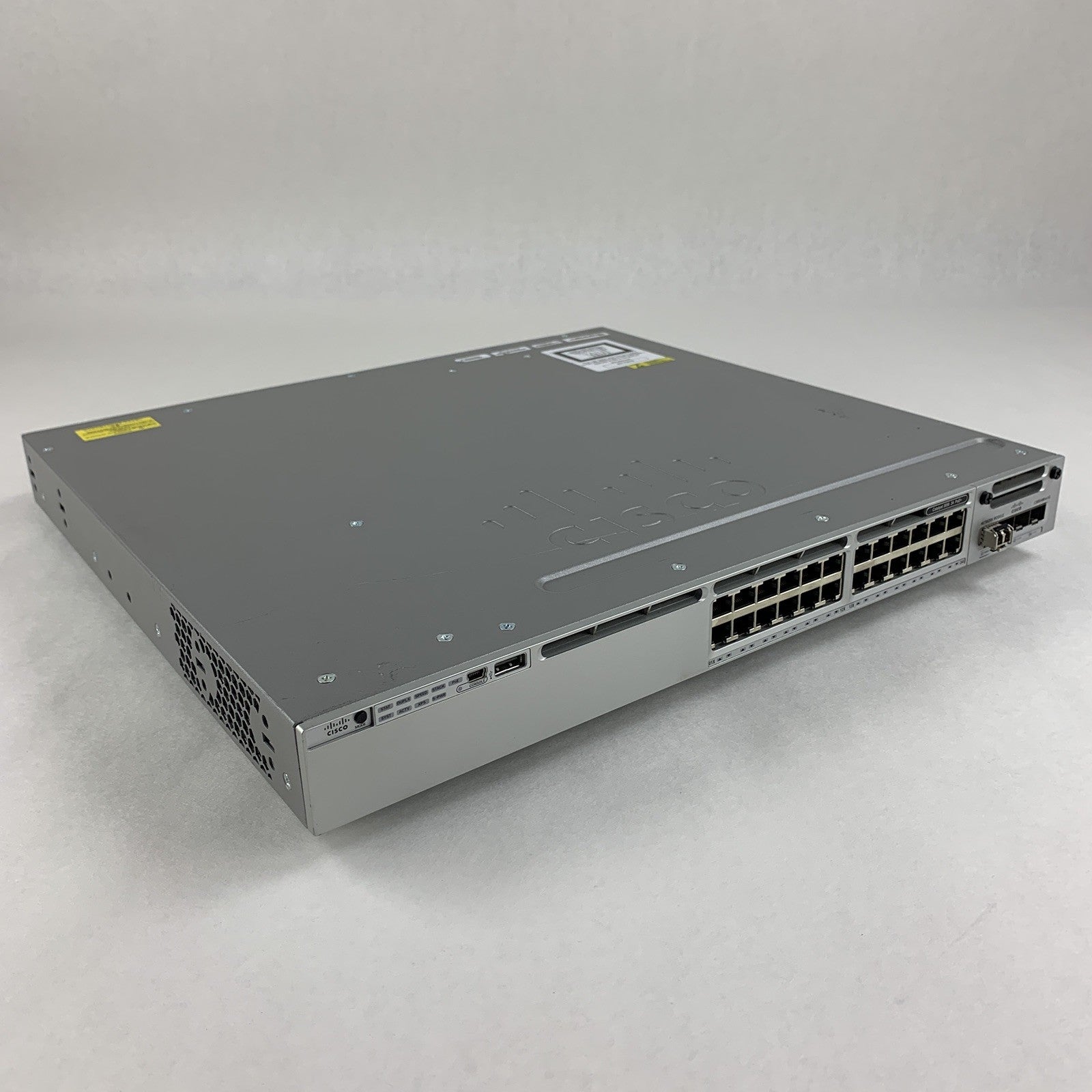 Cisco Catalyst WS-C3850-24P-S V08 24-Port Gigabit Ethernet PoE Switch Tested