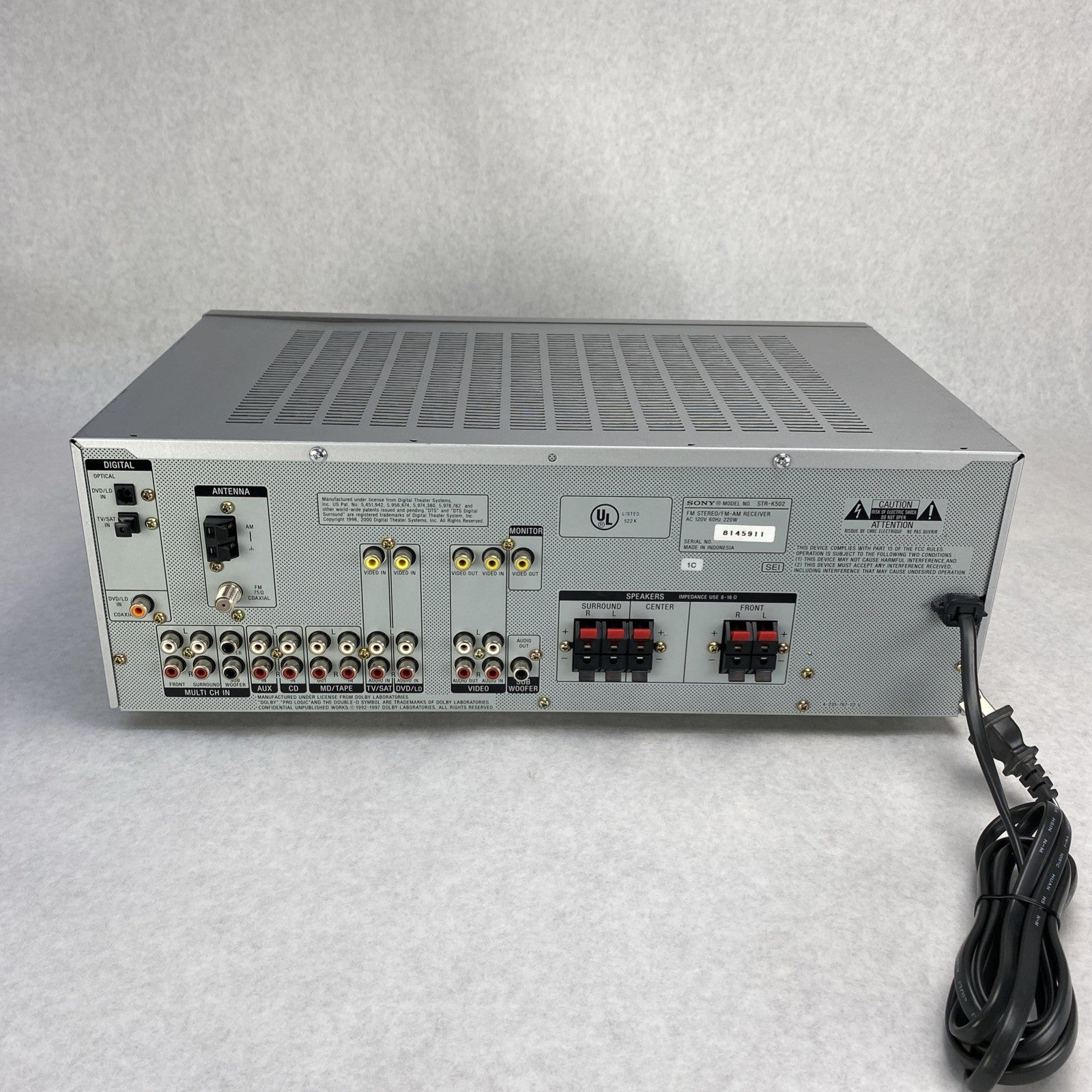 Sony STR-K502 FM Stereo AM/FM Receiver Stereo System No Remote