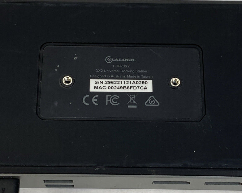 Alogic DX2 Dual 4K Display Universal Docking Station DUPRDX2-100
