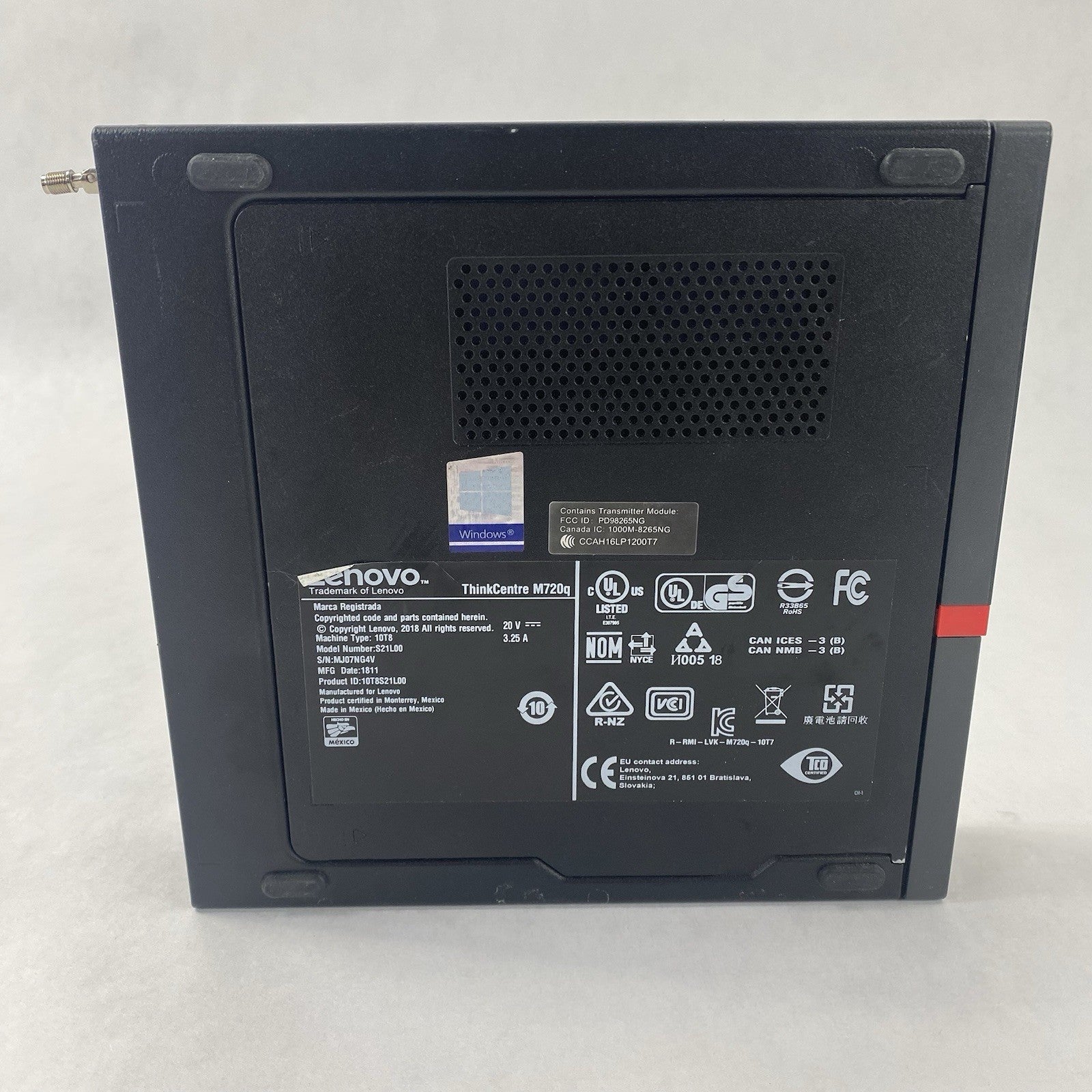 Lenovo ThinkCentre M720q Micro Intel Core i5-8500T 2.1GHz 8GB RAM No HDD OS AC