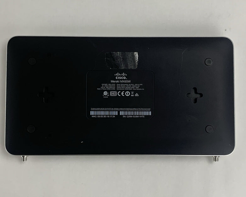 Cisco Meraki MX65W-HW Cloud Managed Security Appliance Tested Unclaimed Reset