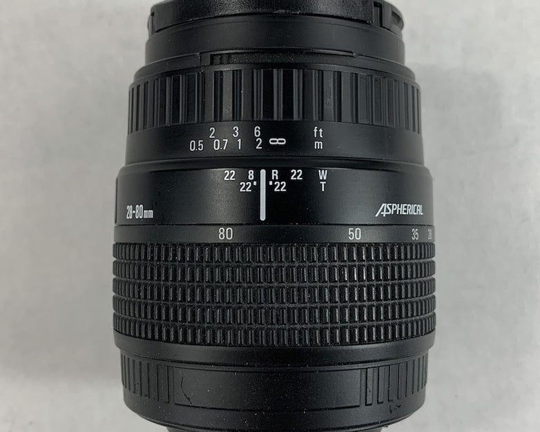 Minolta MAXXUM 330si RZ Camera w/ Quantaray MX AF 1:3.5-5.6 f=28-80mm Lens