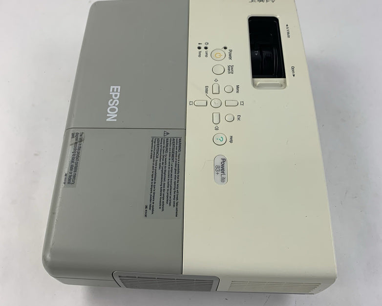 Epson PowerLite 83+ EMP-83H LCD Projector - No Remote - 642 Lamp Hours