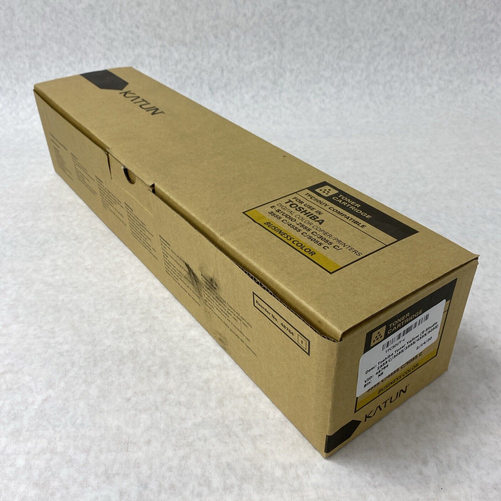 Katun TFC50UY Compatible Yellow Toner Cartridge For Toshiba E-Studio Printers