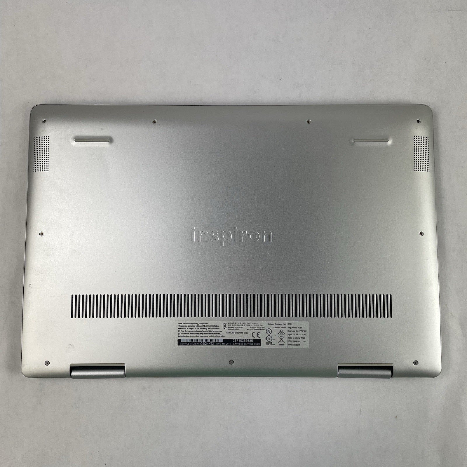 Dell Inspiron 7586 15.6" i5-8265U 1.60 GHz 8 GB RAM No SSD/OS/AC/Batt14