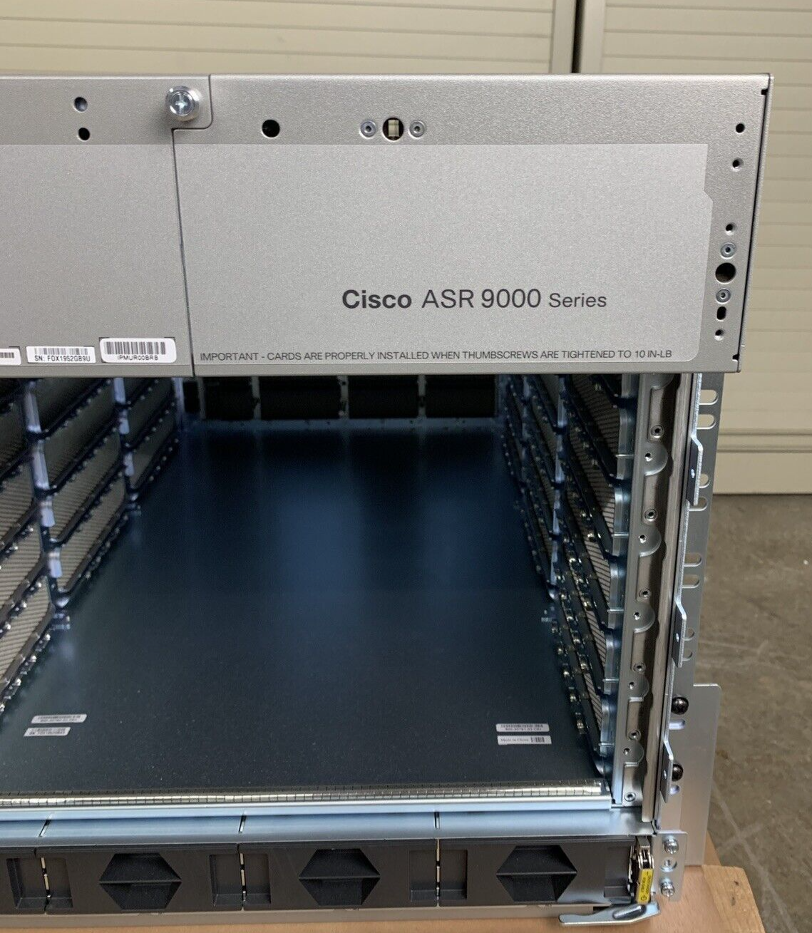 Cisco ASR9006-DC-V2 Router Blank Chassis Only Box Opened Missing Accessory Kit