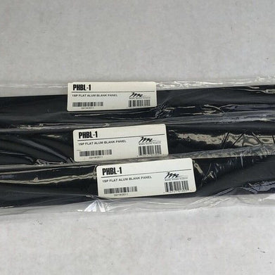 Middle Atlantic Products PHBL-1 1SPFlat Alum Blank Panels (Lot of 3)