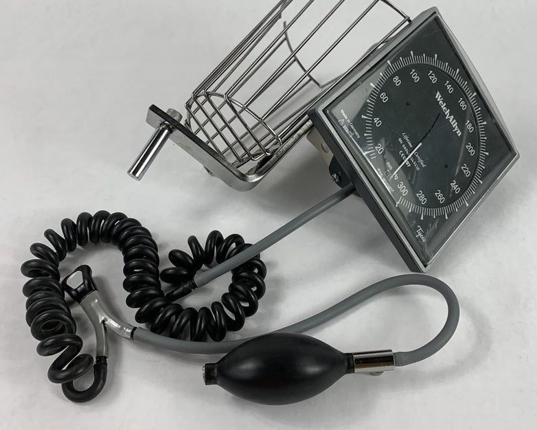 Welch Allyn CE0297 Sphygmomanometer Dark Grey With Basket and Pressure Regulator