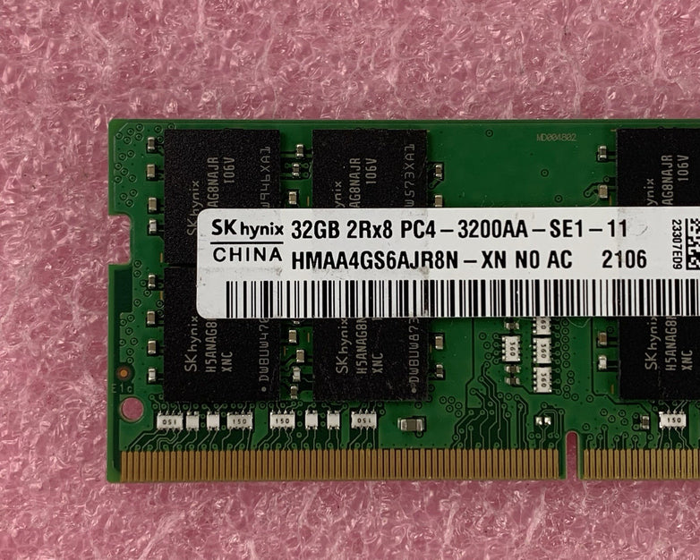 SK Hynix HMAA4GS6AJR8N-XN 32 GB DDR4 3200MHz PC4-3200AA Laptop RAM Memory