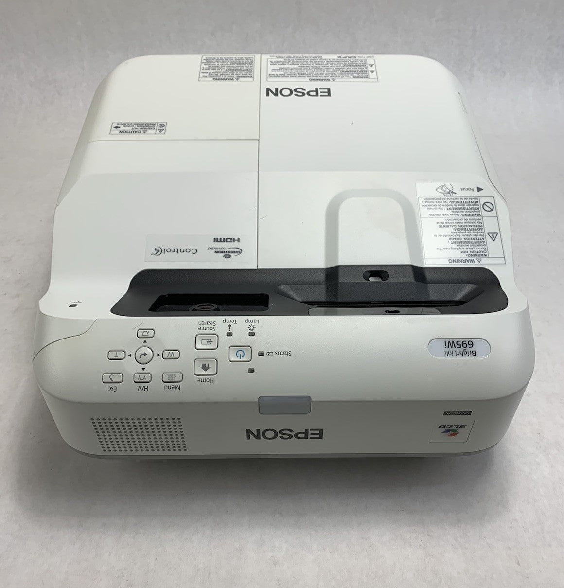 Epson PowerLite 695Wi H740A LCD Lamp Projector 518 Lamp Hours - No Remote3