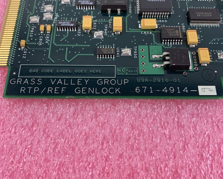 Grass Valley Group 671-4914 RTP-REF Genlock Card