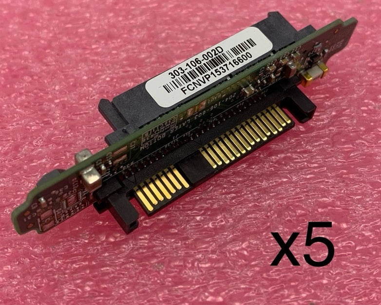 EMC 303-106-002D Server Hard Drive SAS Interposer Connection Board (Lot of 5)
