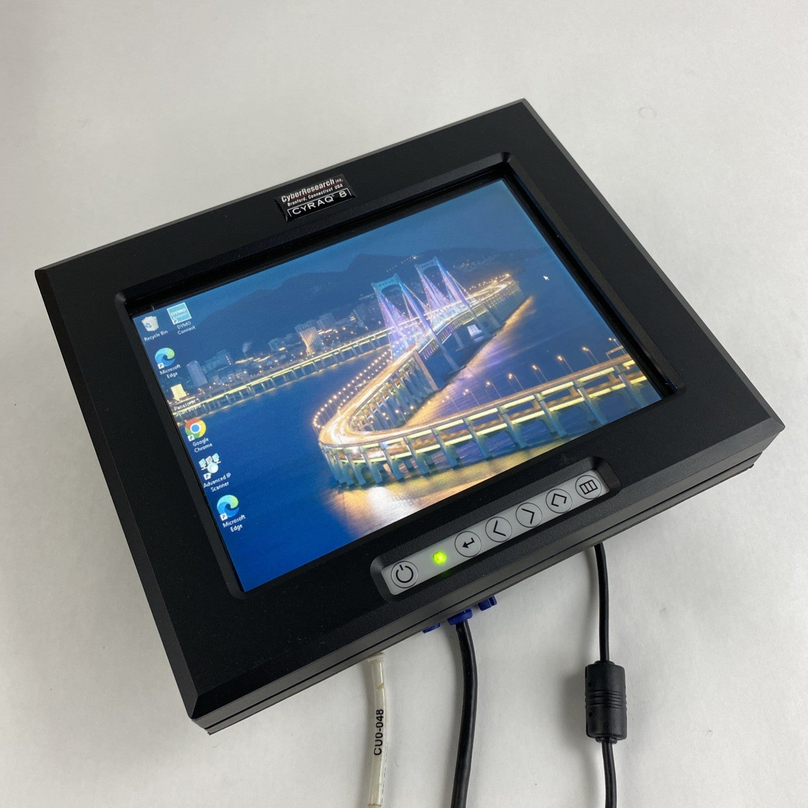 Cyber Research CRBF 08SC-TCU CYRAQ 8 High Resolution 8" LCD Touch Monitor0