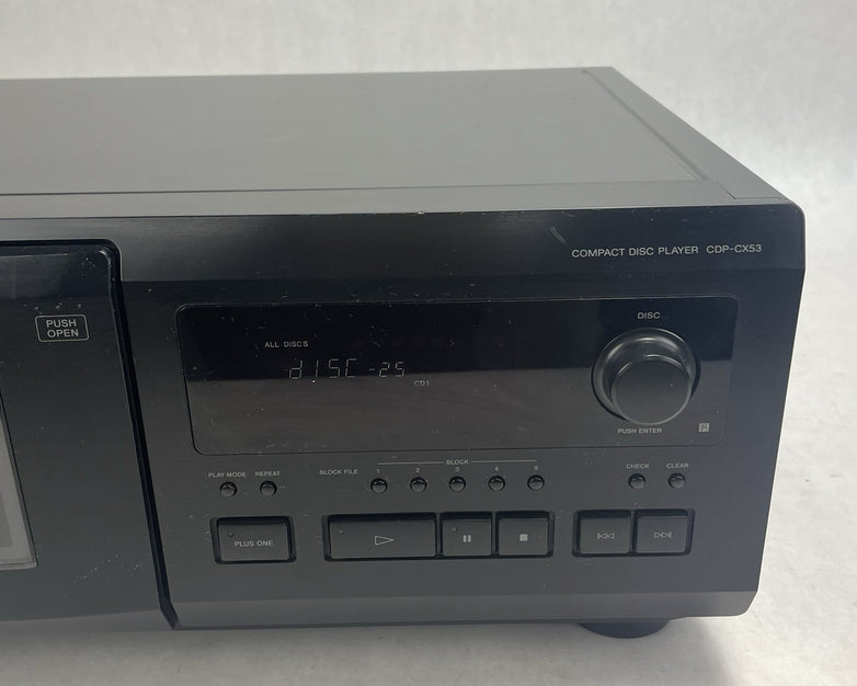Sony CDP-CX53 50 Disc +1 CD Mega Storage Changer Player Carousel Tested