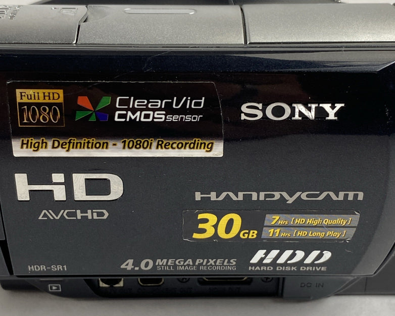 Sony HDR-SR1 30GB HDD LCD Touchscreen Digital Handycam Camcorder - Tested