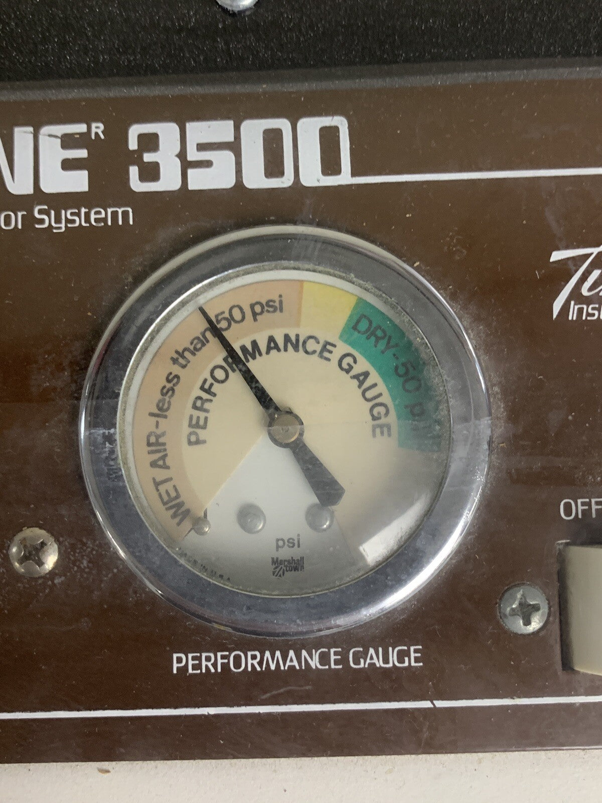 Airdyne 3500 Timeter Instrument Corporation Compressor Powers On Pumps
