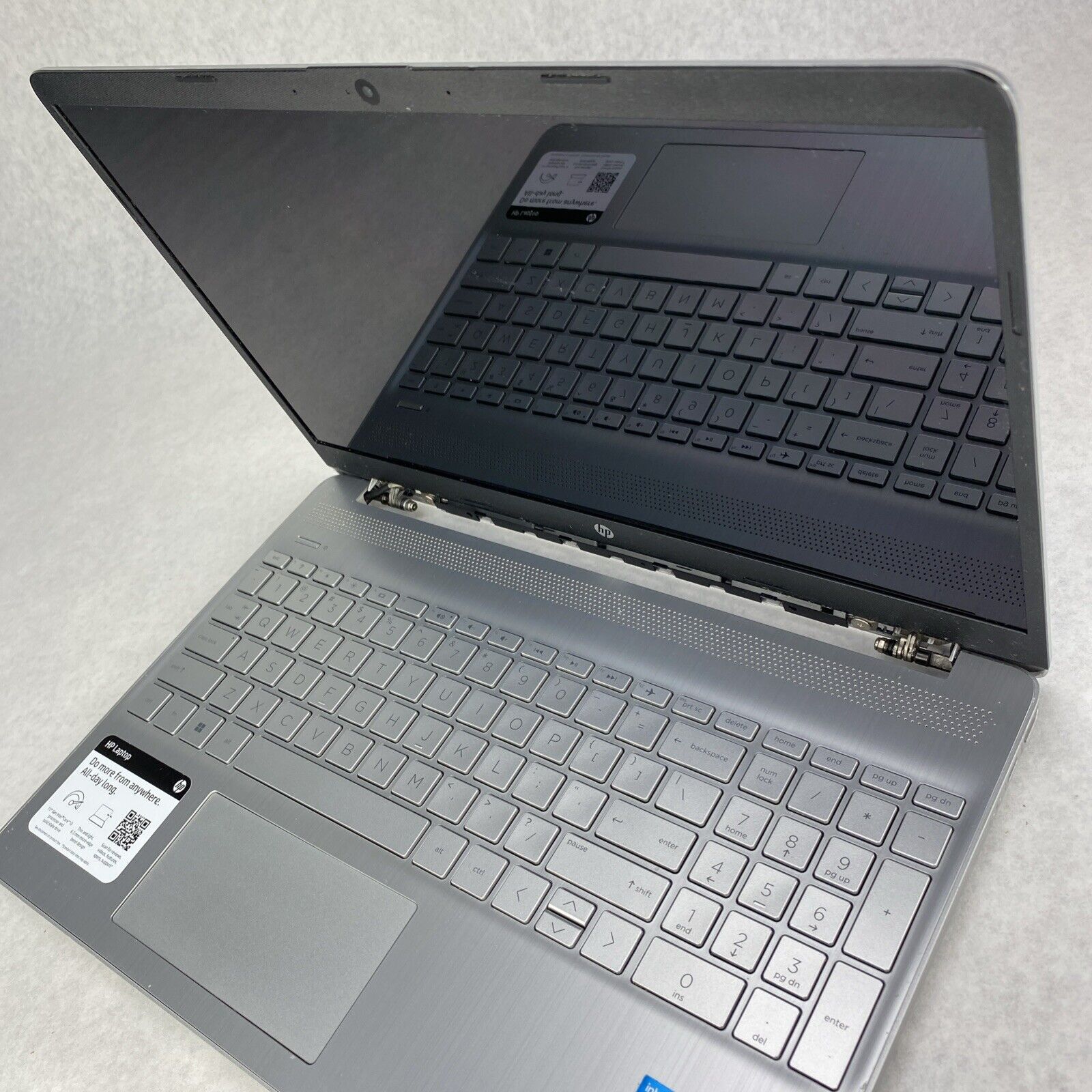 HP Laptop 15-dy2046nr 15.6" Intel Core i3-1115G4 3.0GHz 8GB RAM No AC HDD OS